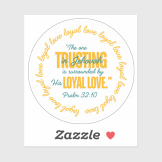 Sticker JW The One Trusting In Jehovah Ps. 32:10