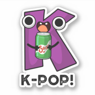 Sticker K-Pop Funny Music Soda Pop Pun