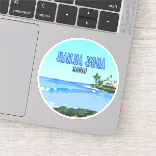 Sticker Kailua Kona Big Island Hawaii Vintage