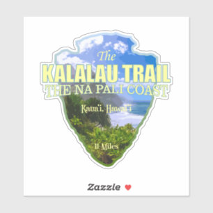 Sticker Kalalau Trail (pointe de flèche)