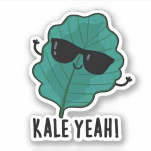 Sticker Kale Ouais Funny Veggie Pun
