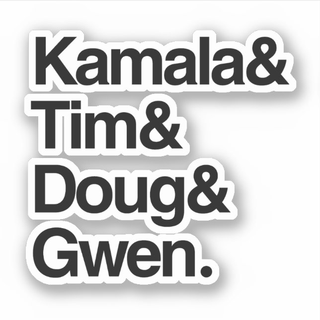 Sticker Kamala et Tim et Doug et Gwen (Devant)