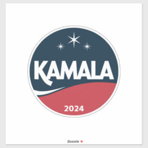Sticker Kamala Harris 2024 vintage pour l'élection préside