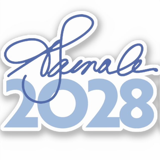 Sticker Kamala Harris 2028 Signature (Recto)