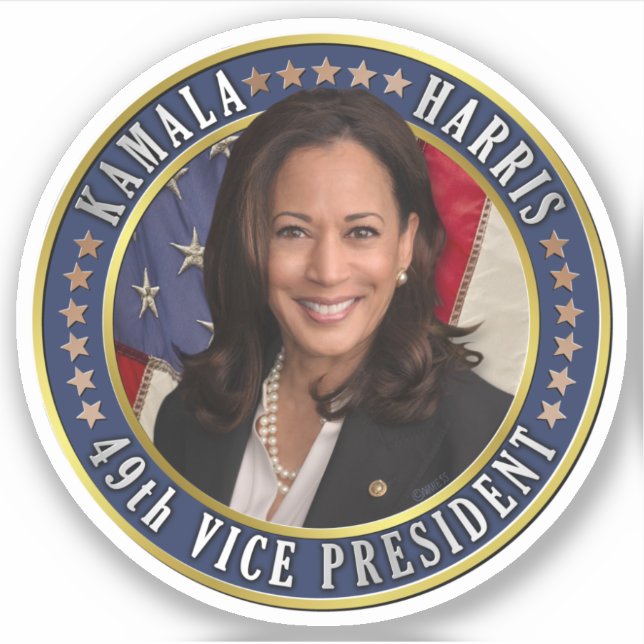 Sticker Kamala Harris 49e vice-présidente (Devant)