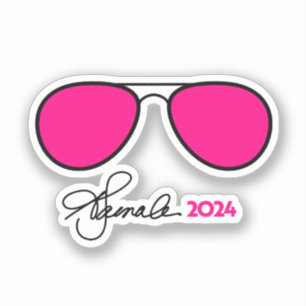 Sticker Kamala Harris Pink Aviators