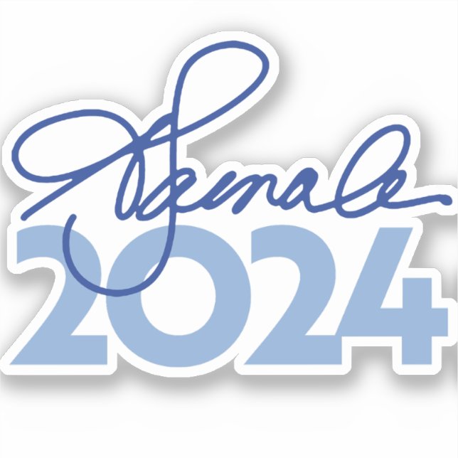 Sticker Kamala Harris Signature 2024 (Recto)