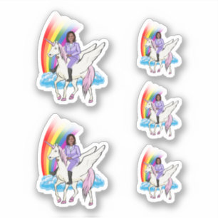 Sticker Kamala Harris Unicorn 2024