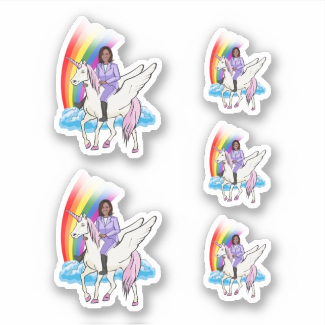 Sticker Kamala Harris Unicorn 2024 (Devant)