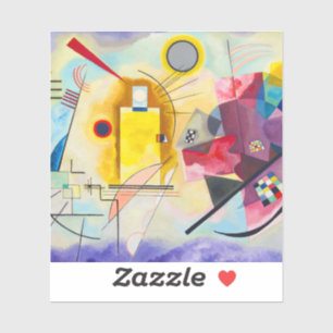 Sticker Kandinsky jaune-rouge-bleu