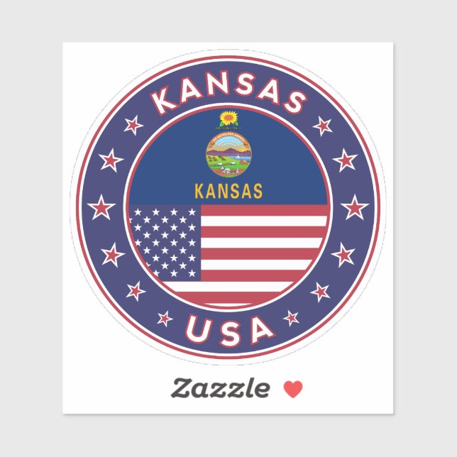 Sticker Kansas (Feuille)
