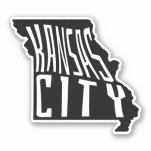 Sticker Kansas City, Missouri State Outline - USA Travel