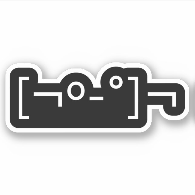 Sticker Kaomoji Zombie Emoticon japonais (Devant)