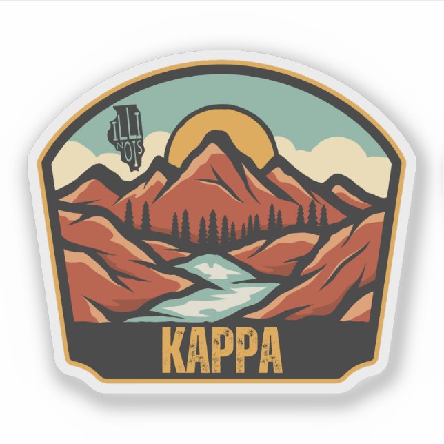 Sticker Kappa, Illinois  (Devant)