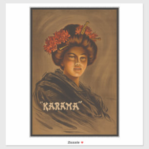 Sticker Karama : Actrice japonaise Romance Geisha