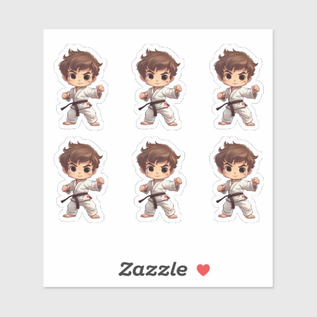 Sticker Karate Martial Arts (Feuille)