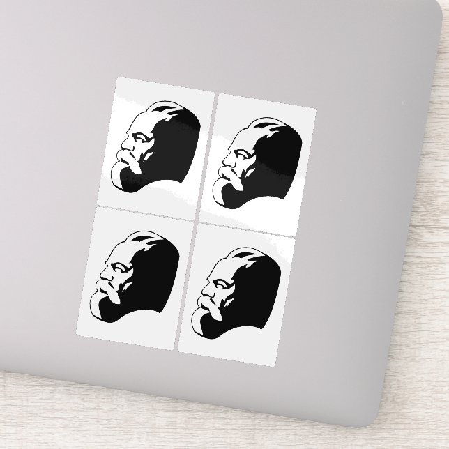 Sticker Karl Marx, communisme, socialisme, Union soviétiqu (Détail)