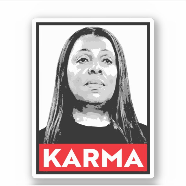 Sticker KARMA : Letitia James (Devant)