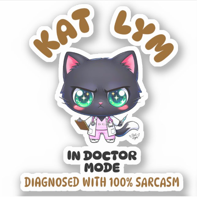 Sticker Kat Lym In Doctor Mode  (Devant)