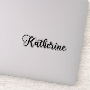 Sticker Katherine Name - Calligraphie manuscrite