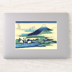 Sticker Katsushika Hokusai - Umegawa dans la province de S
