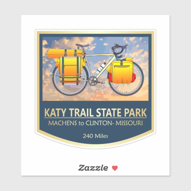 Sticker Katy Trail (vélo2)2 (Feuille)