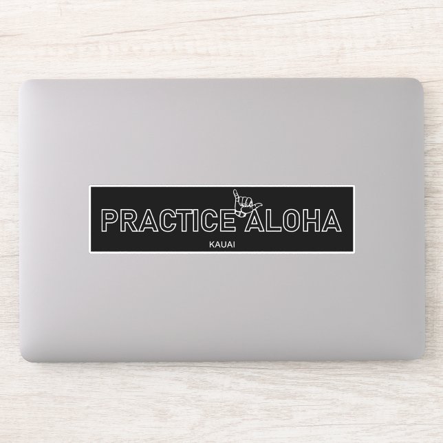 Sticker Kauai - Pratiquer Aloha Shaka (Hang Loin) (Ordinateur)