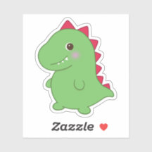 Kawaii Cute Chibi Green Dino T-Rex