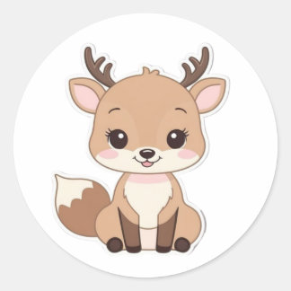 Sticker Kawaii Dee ronde - mignonne et amusante
