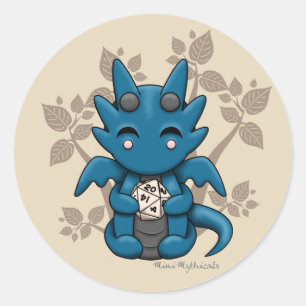 Sticker Kawaii Dice Dragon