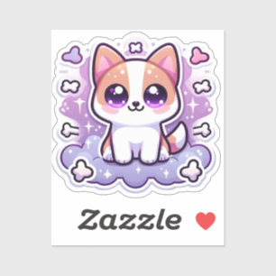 Sticker Kawaii jolie chiot adorable Chien Big Eyes Vinyl