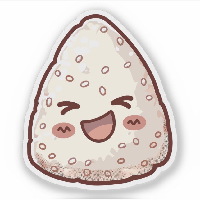 Sticker Kawaii Onigiri (Devant)