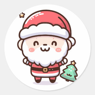 Sticker Kawaii Santa Claus