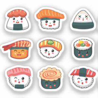 Sticker Kawaii sushi 