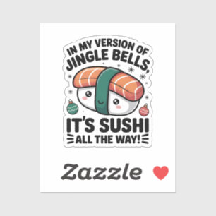 Sticker Kawaii Sushi tout le chemin 