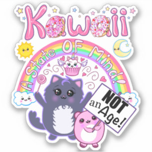 Sticker Kawaii : Un état d'esprit, pas un âge ! Autocollan