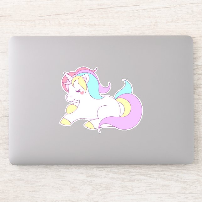 Sticker Kawaii Unicorn (Ordinateur)