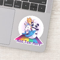 Kawaii Unicorn Chat Requin Panda Ours Animaux En F