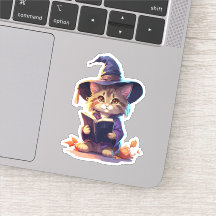Kawaii Witch Cat Art
