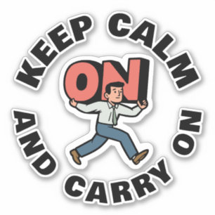 Sticker Keep Calm and Carry