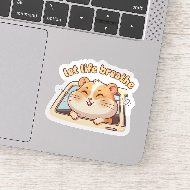 Sticker Keep the Peace, Keep the Pace – Cute Scooter  (Détail)