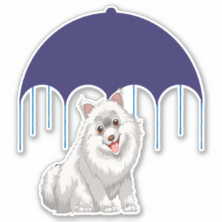 Sticker Keeshond