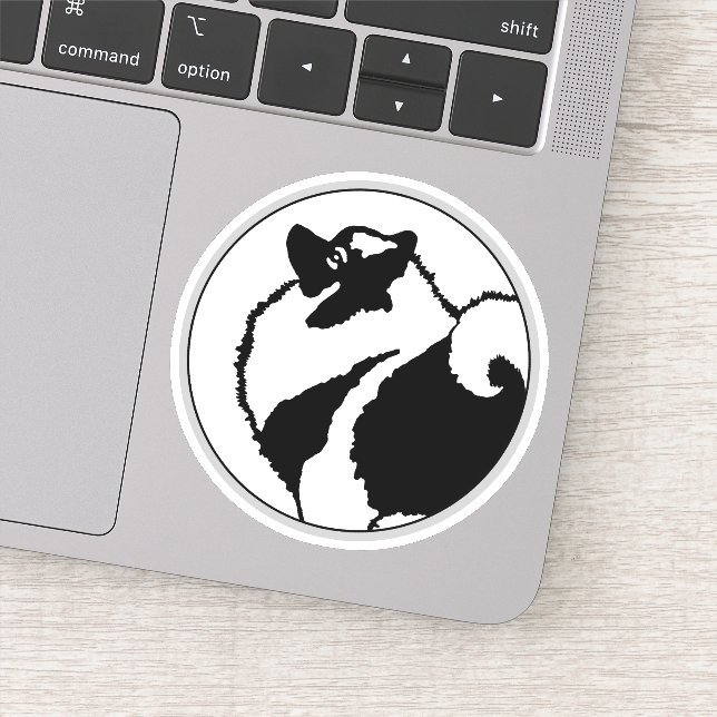 Sticker Keeshond Graphics - Cute Original Chig Art (Détail)