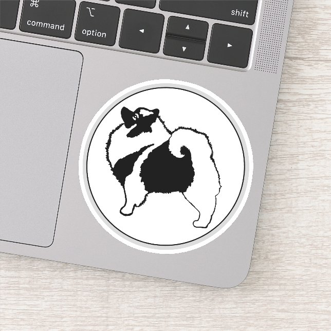 Sticker Keeshond Graphics - Cute Original Chig Art (Détail)