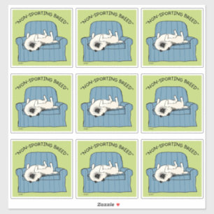 Sticker Keeshond race non sportive   Funny Keesie Chien