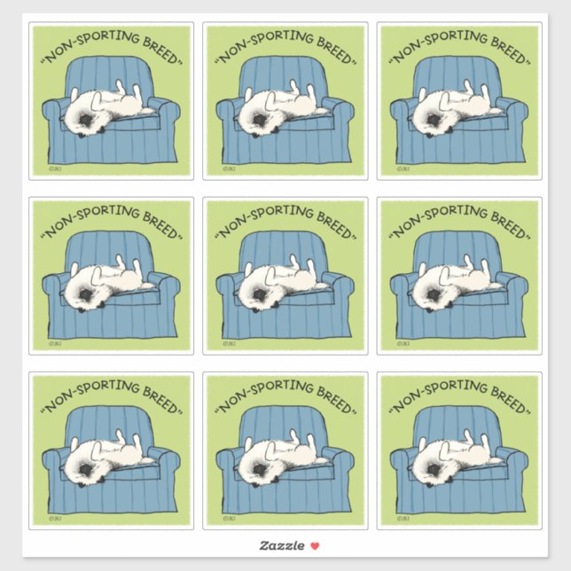 Sticker Keeshond race non sportive | Funny Keesie Chien (Feuille)