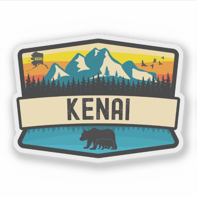 Sticker Kenai, Alaska (Devant)