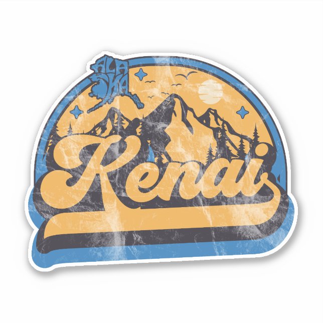 Sticker Kenai, Alaska (Devant)