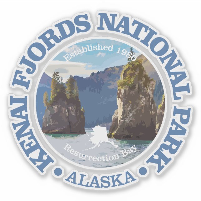 Sticker Kenai Fjords NP2 (Devant)