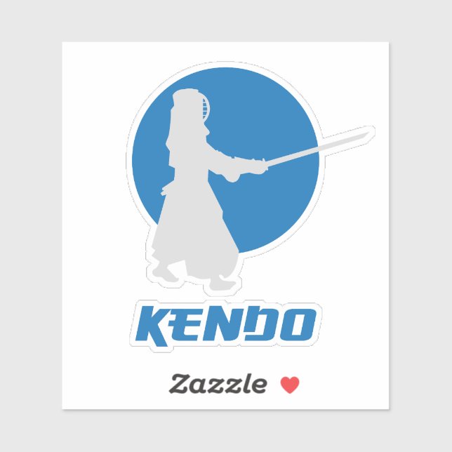 Sticker Kendo Sword Martial Arts (Feuille)